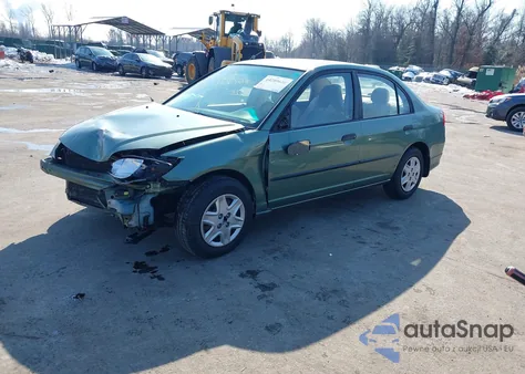 2004 Honda Civic Vp из США, поврежденный, VIN 1HGES16394L014265